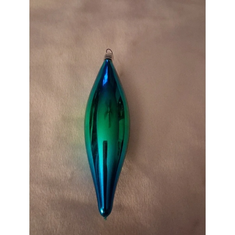 Vintage Made in Austria Glass Christmas Ornament 6